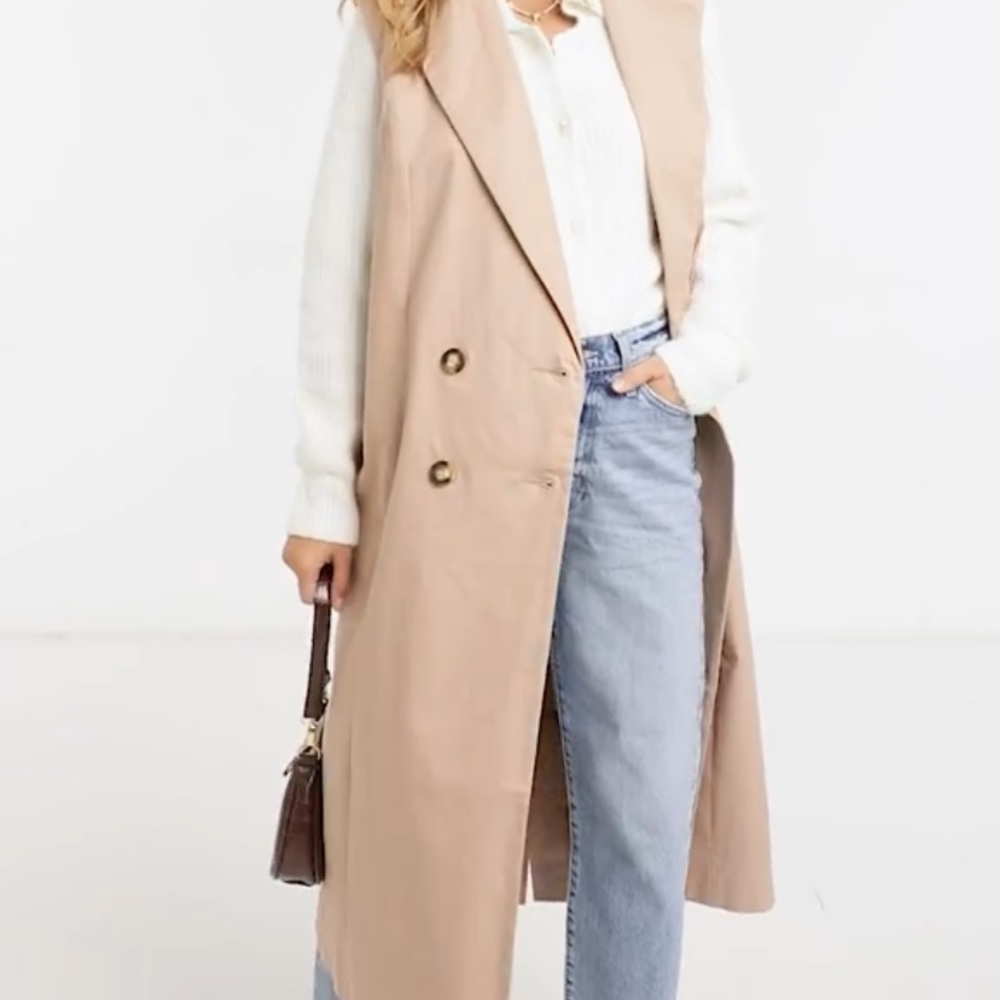 ASOS DESIGN Sleeveless trench coat